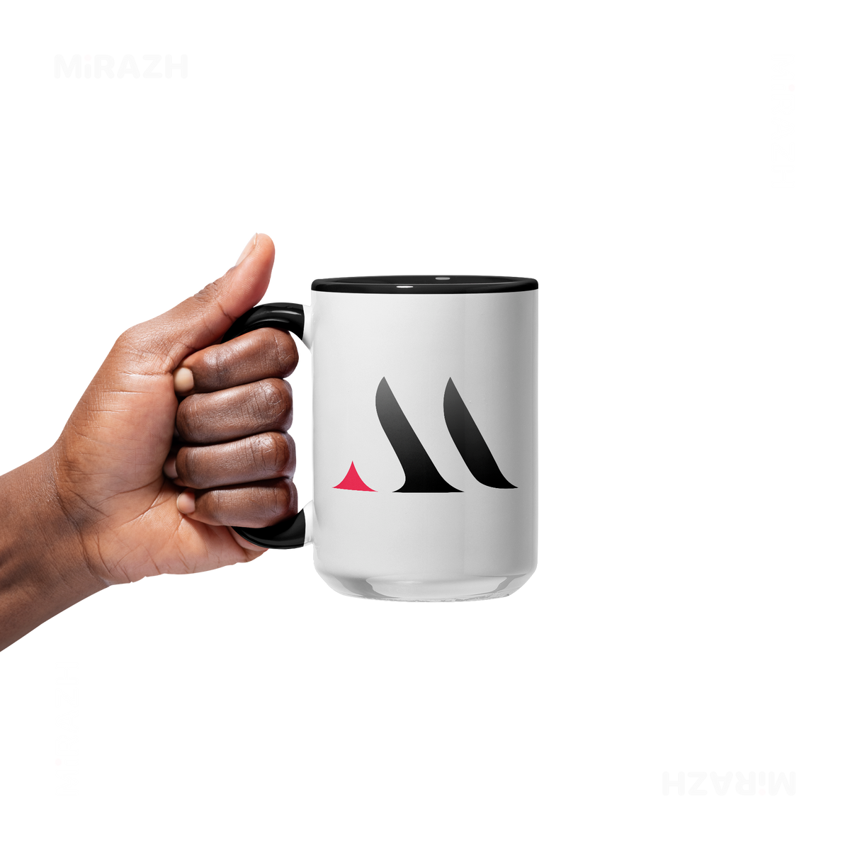 MiRAZHMark Ceramic Mug 05 White Black