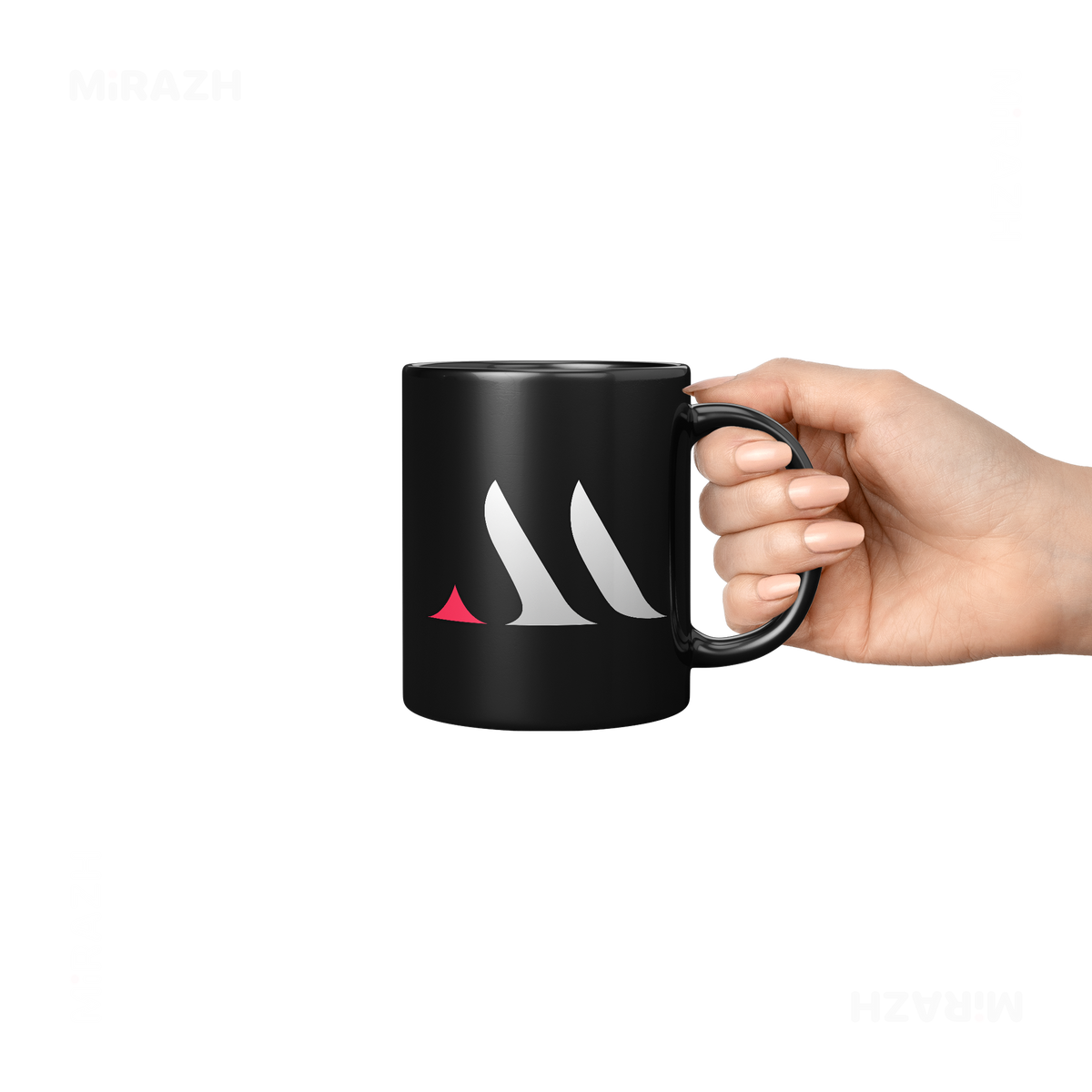MiRAZHMark Ceramic Mug 06 Black