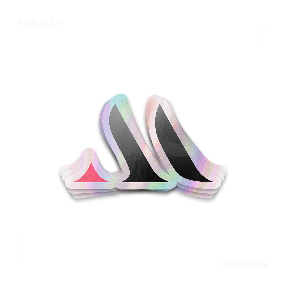 MiRAZHMark Die Cut Holographic Sticker 01