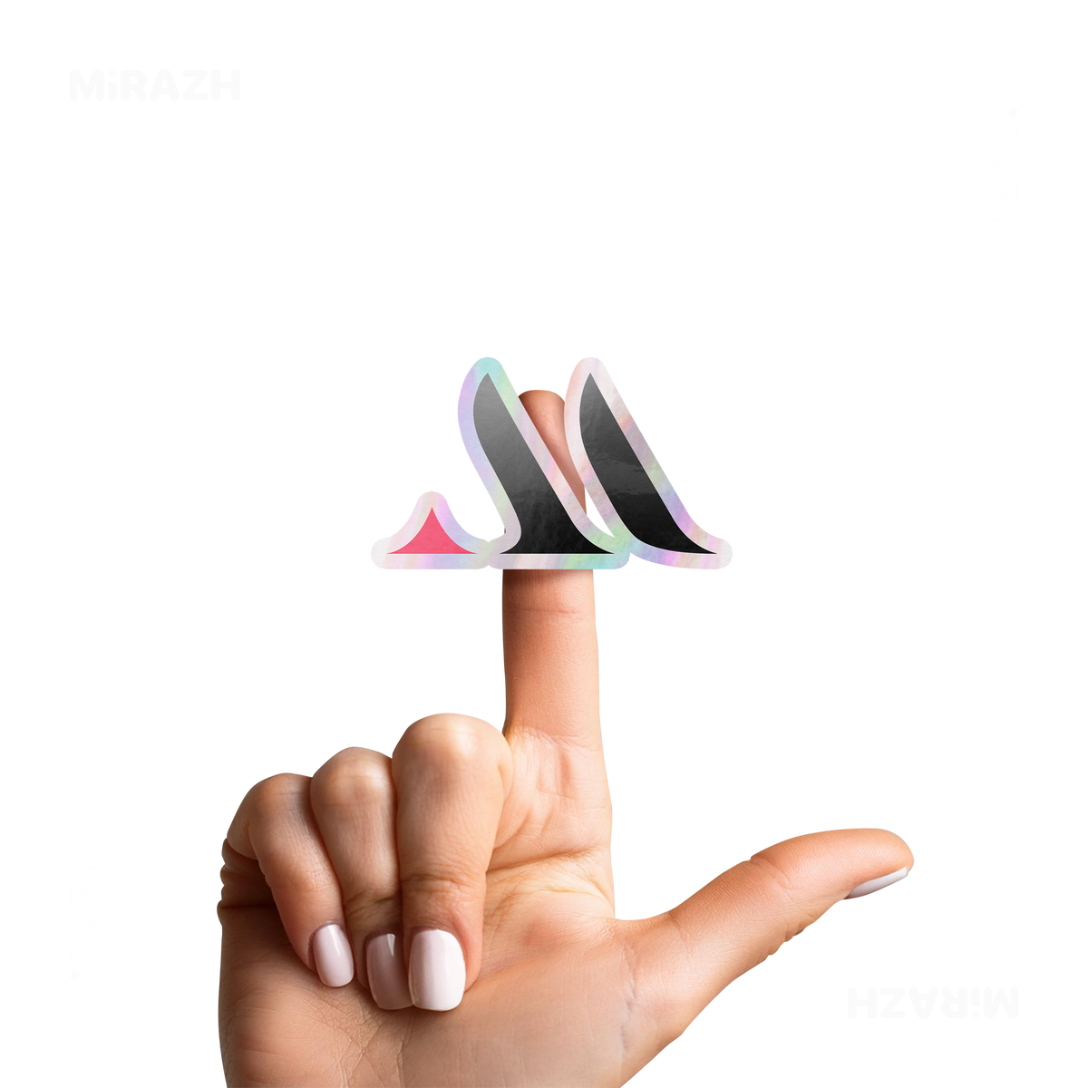 MiRAZHMark Die Cut Holographic Sticker 02
