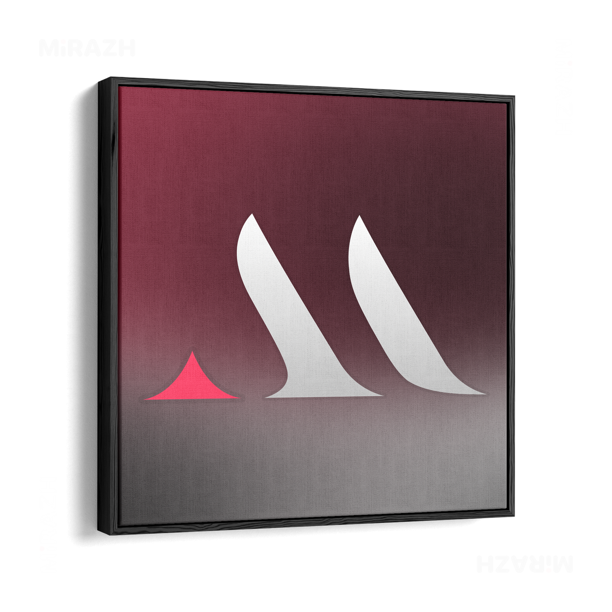MiRAZHMark Framed Canvas 04 Black Wood