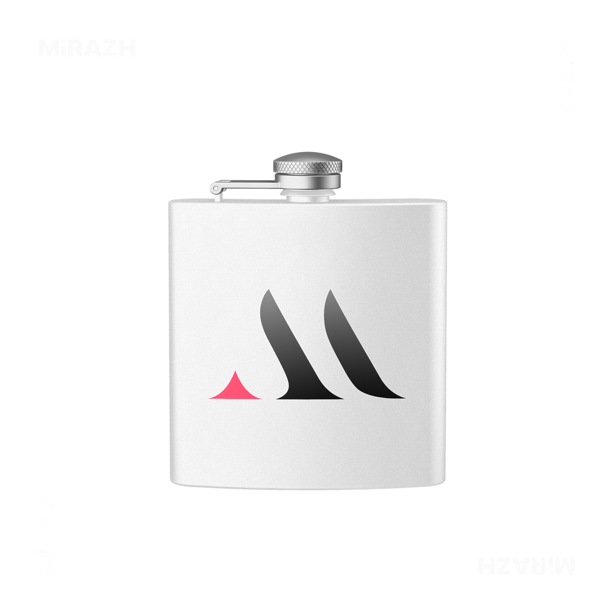 MiRAZHMark Hip Flasks 01 White