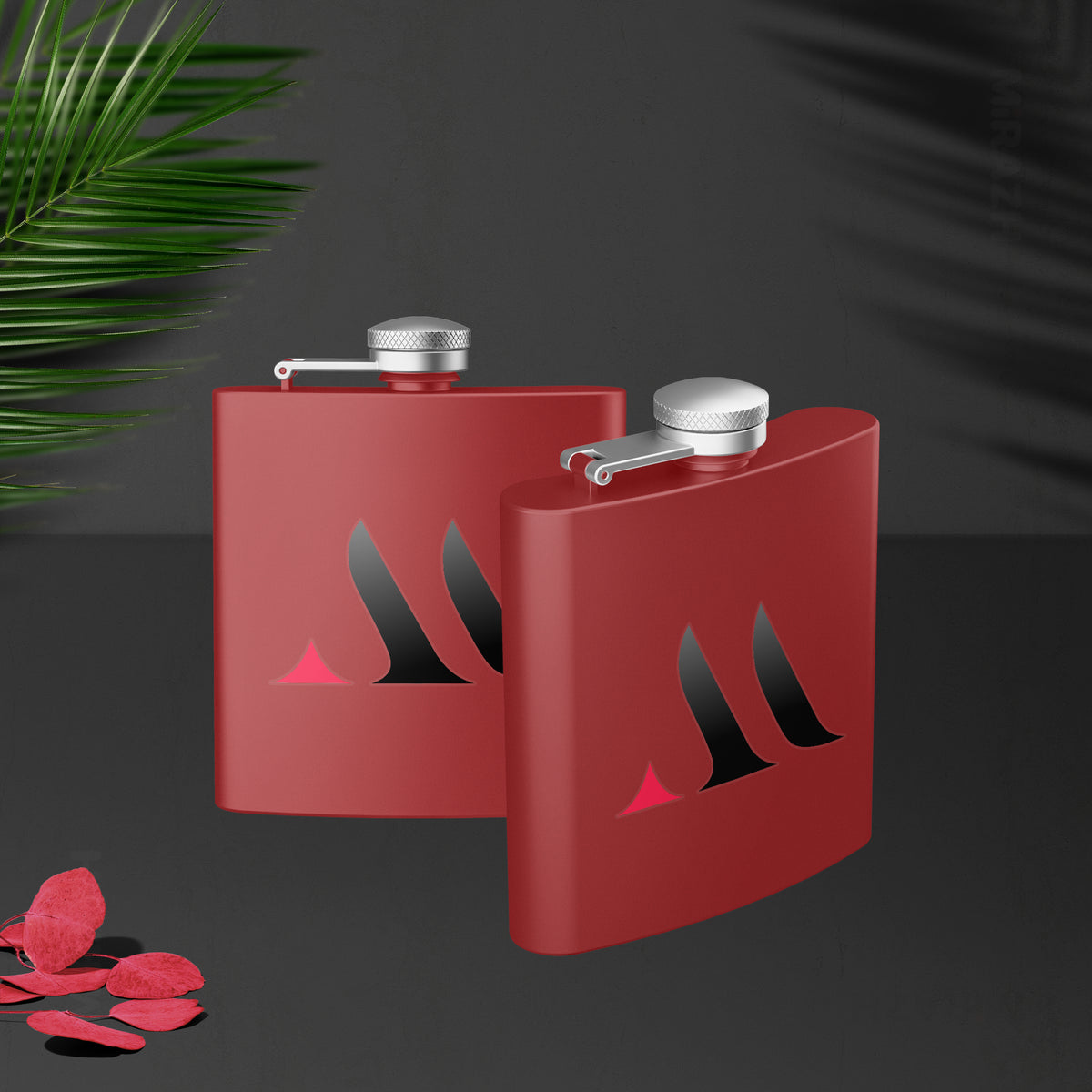 MiRAZHMark Hip Flasks 02 Red