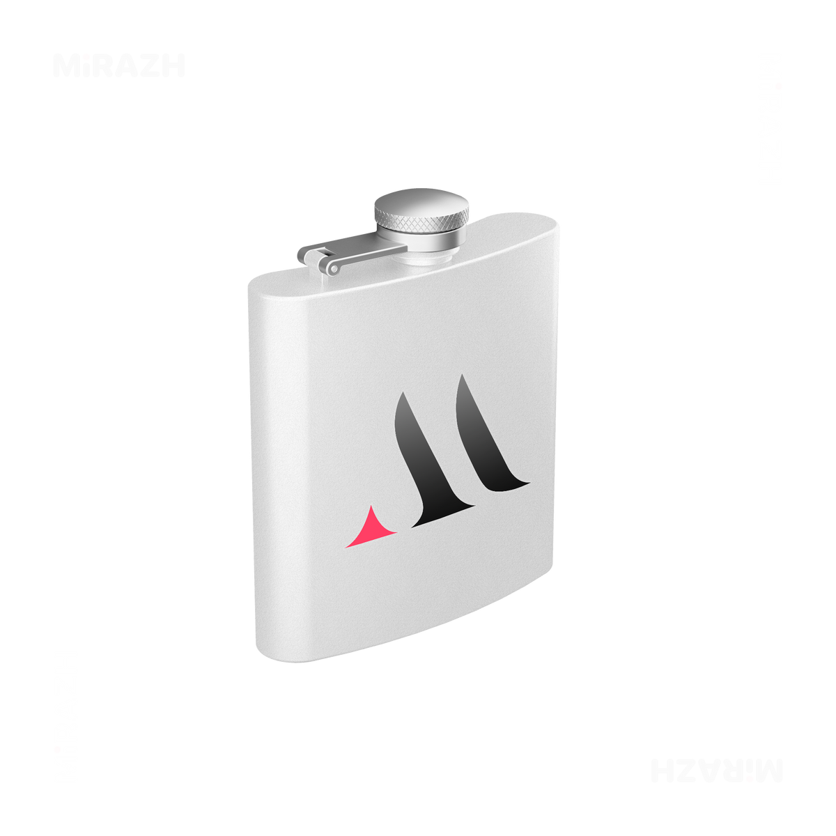 MiRAZHMark Hip Flasks 03 White