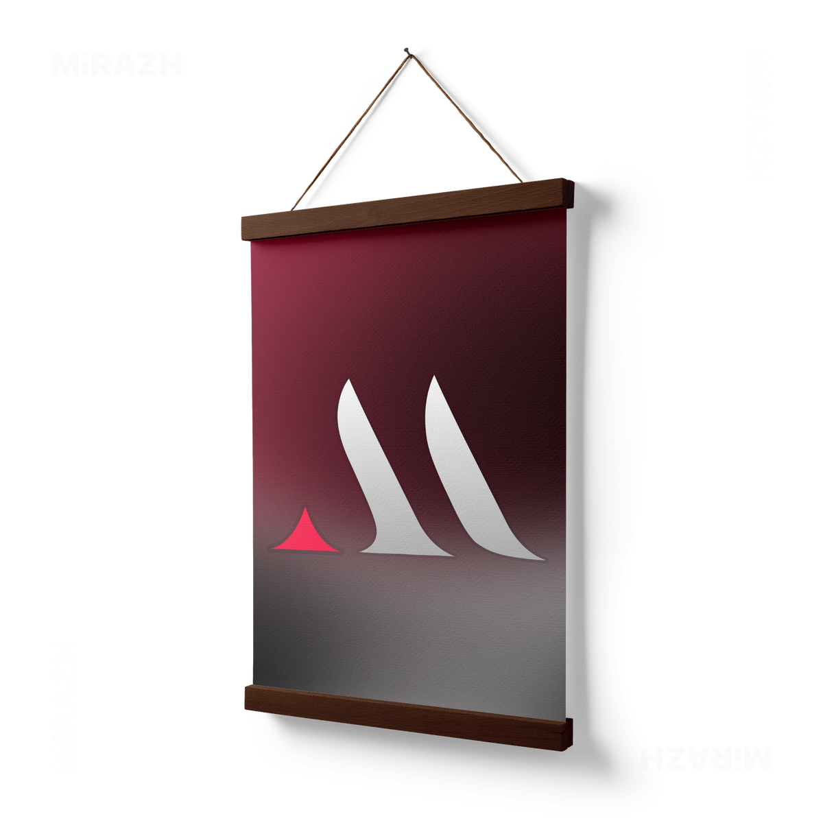 MiRAZHMark Magnetic Hanger Poster 03 Dark Wood