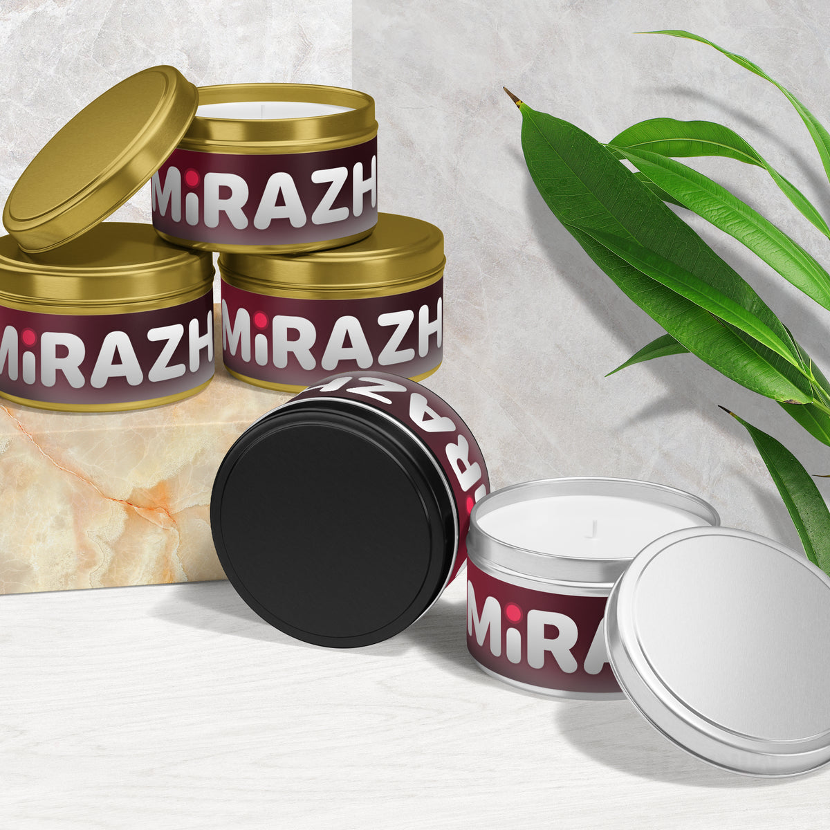 MiRAZHMark Tin Candle 02 Gold