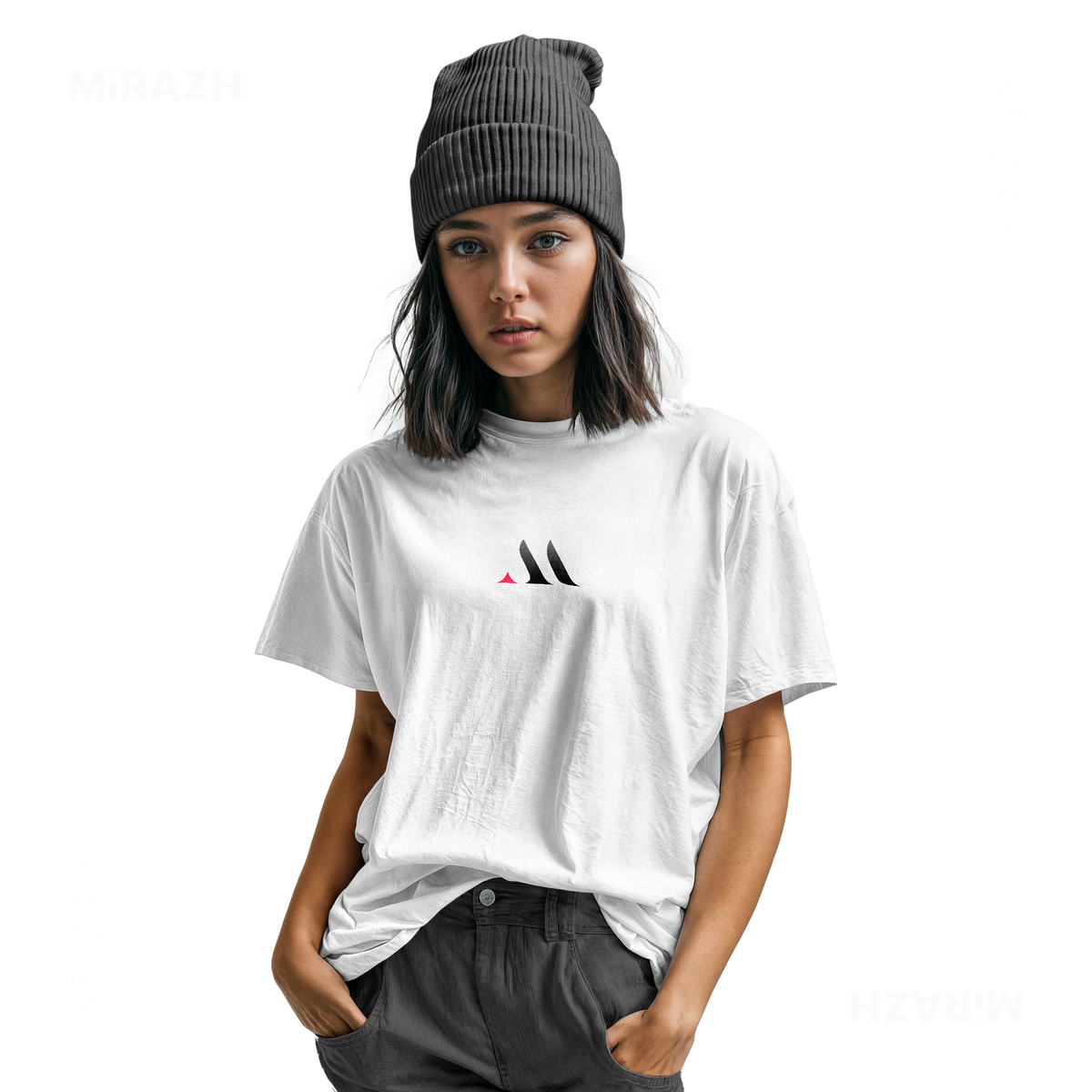 MiRAZHMark Youth T Shirt 04 White