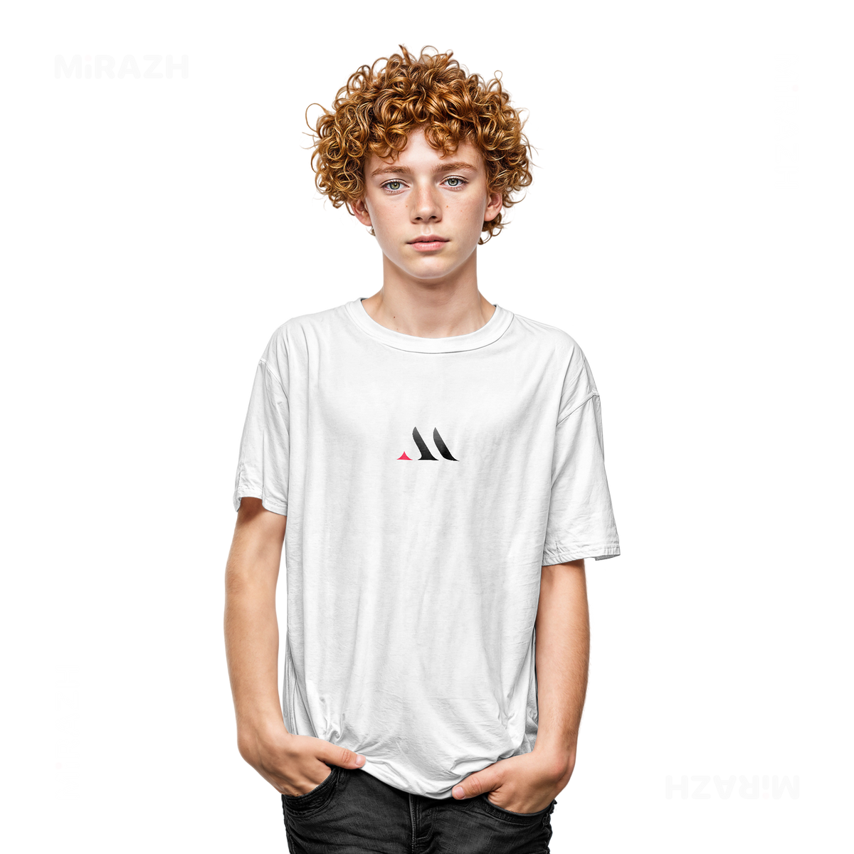 MiRAZHMark Youth T Shirt 05 White