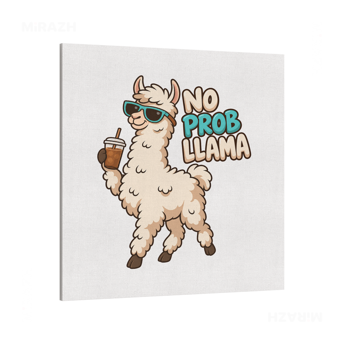 NoProbLlama Frameless Canvas 04