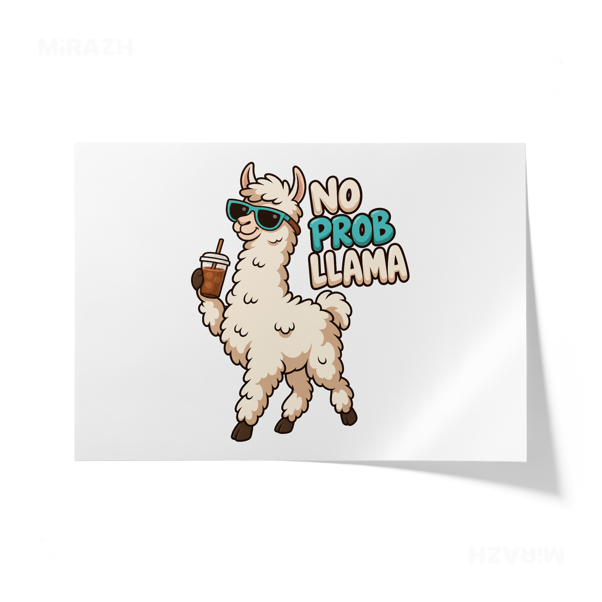 NoProbLlama Giclee Print 03