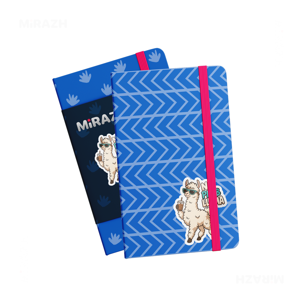 NoProbLlama Kiss Cut Sticker 03 White