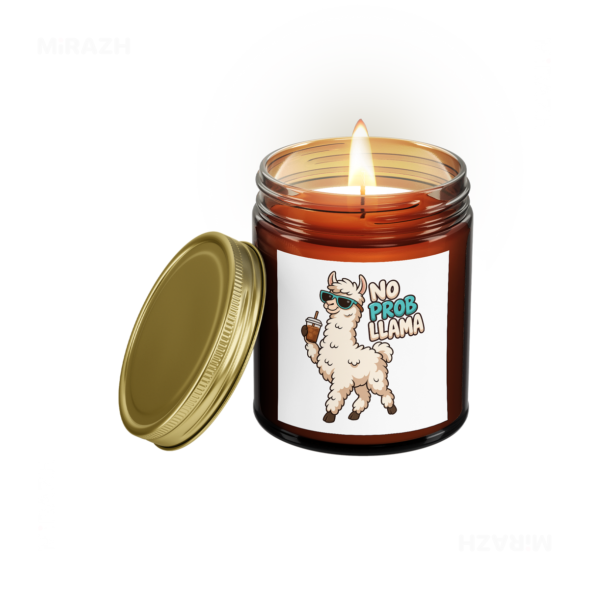 NoProbLlama Scented Candle 01 Amber
