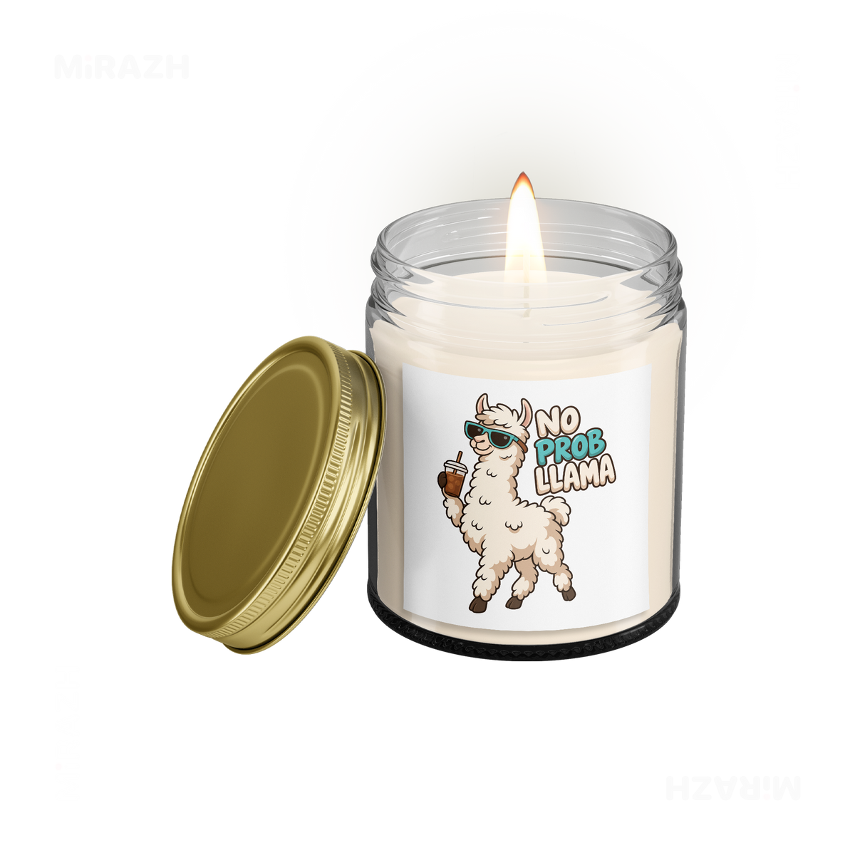 NoProbLlama Scented Candle 01 Clear