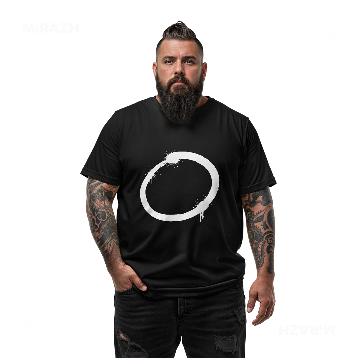 OpenCircle Adult T Shirt 05 Black