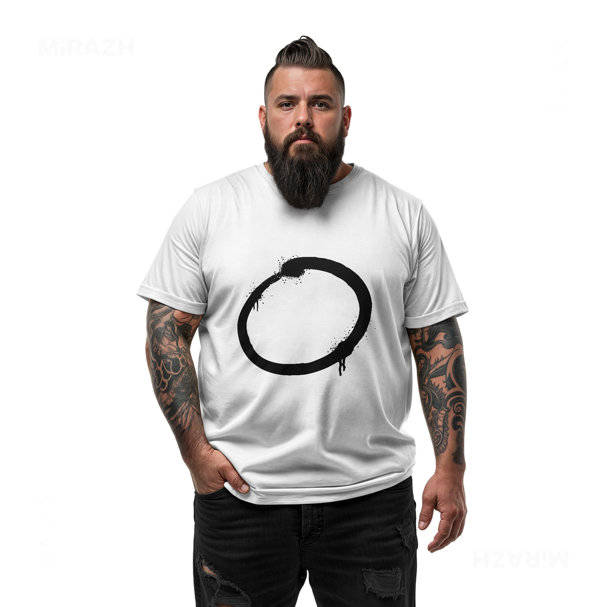 OpenCircle Adult T Shirt 05 White