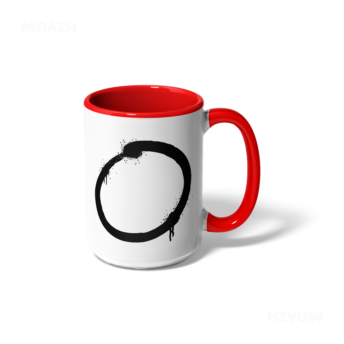 OpenCircle Ceramic Mug 01 White Red