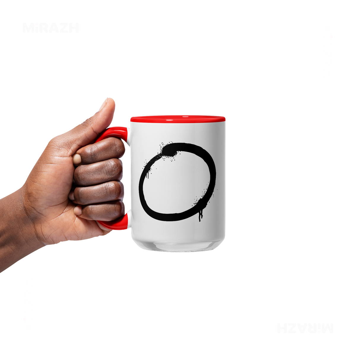 OpenCircle Ceramic Mug 05 White Red