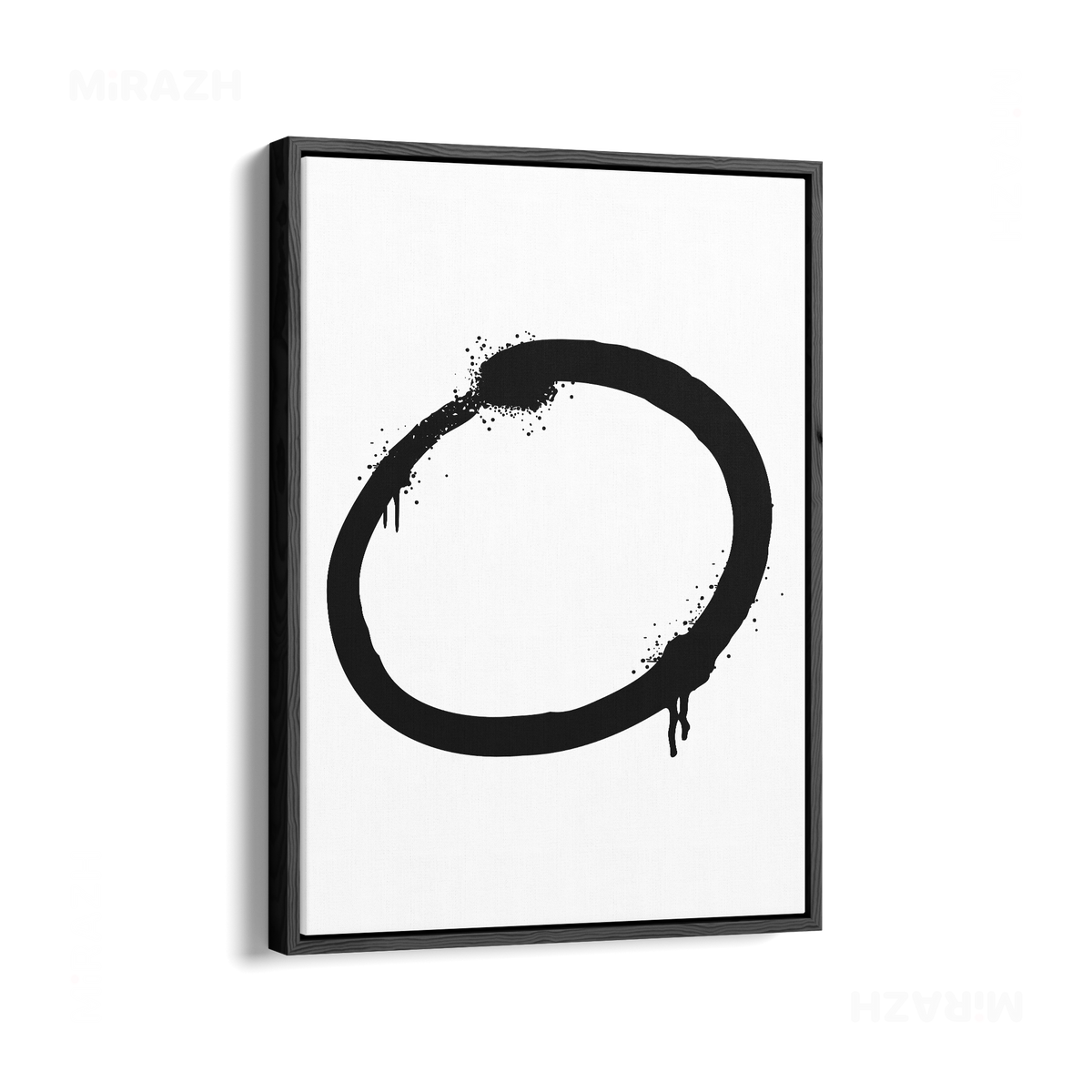 OpenCircle Framed Canvas 01 Black Wood