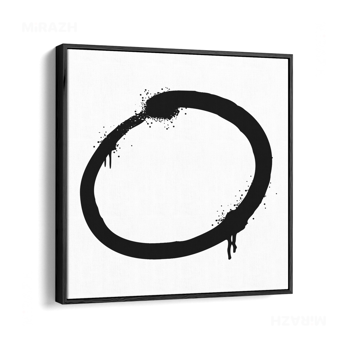 OpenCircle Framed Canvas 04 Black Wood
