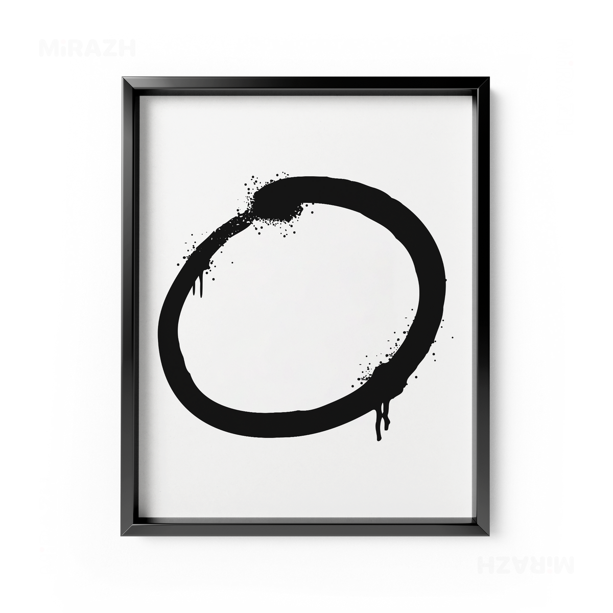 OpenCircle Framed Poster 01 Black Aluminum