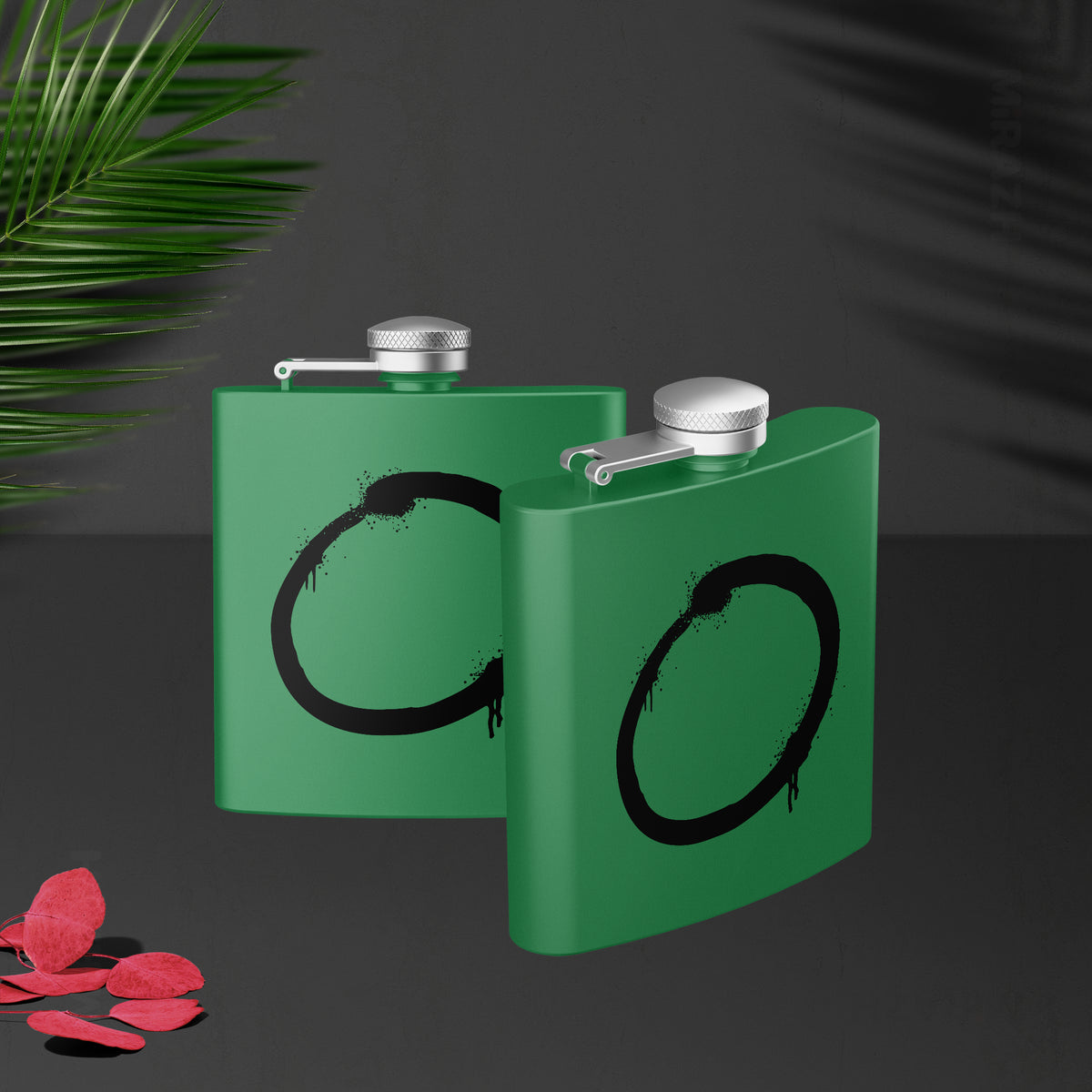 OpenCircle Hip Flasks 02 Green