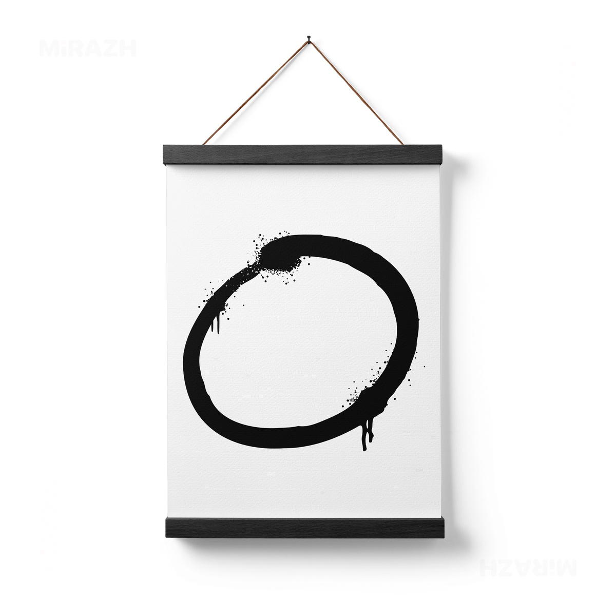 OpenCircle Magnetic Hanger Poster 01 Black Wood