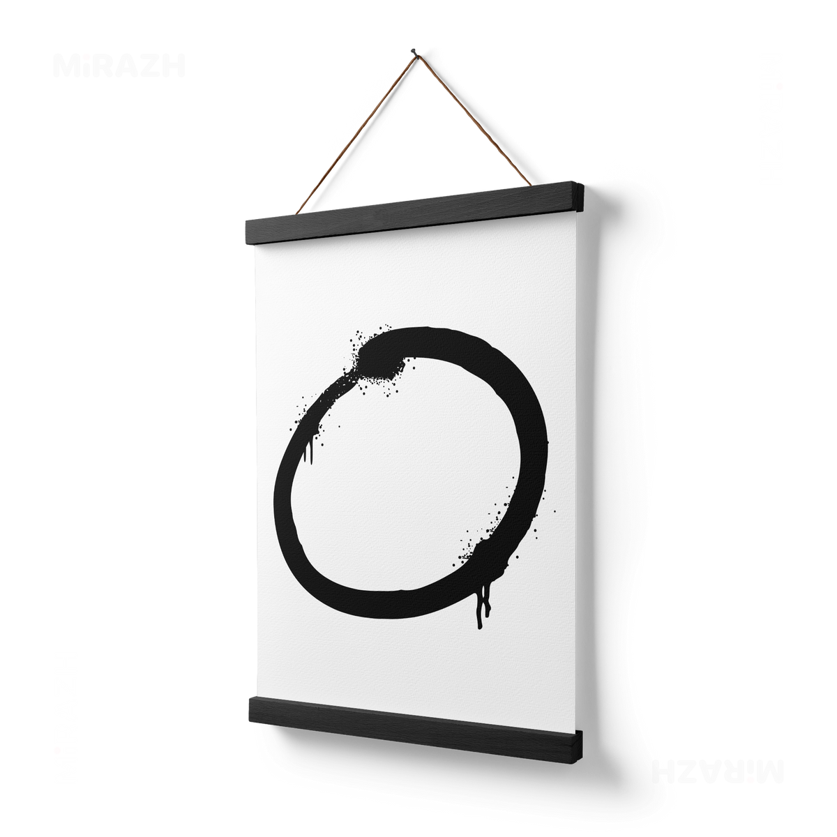 OpenCircle Magnetic Hanger Poster 03 Black Wood