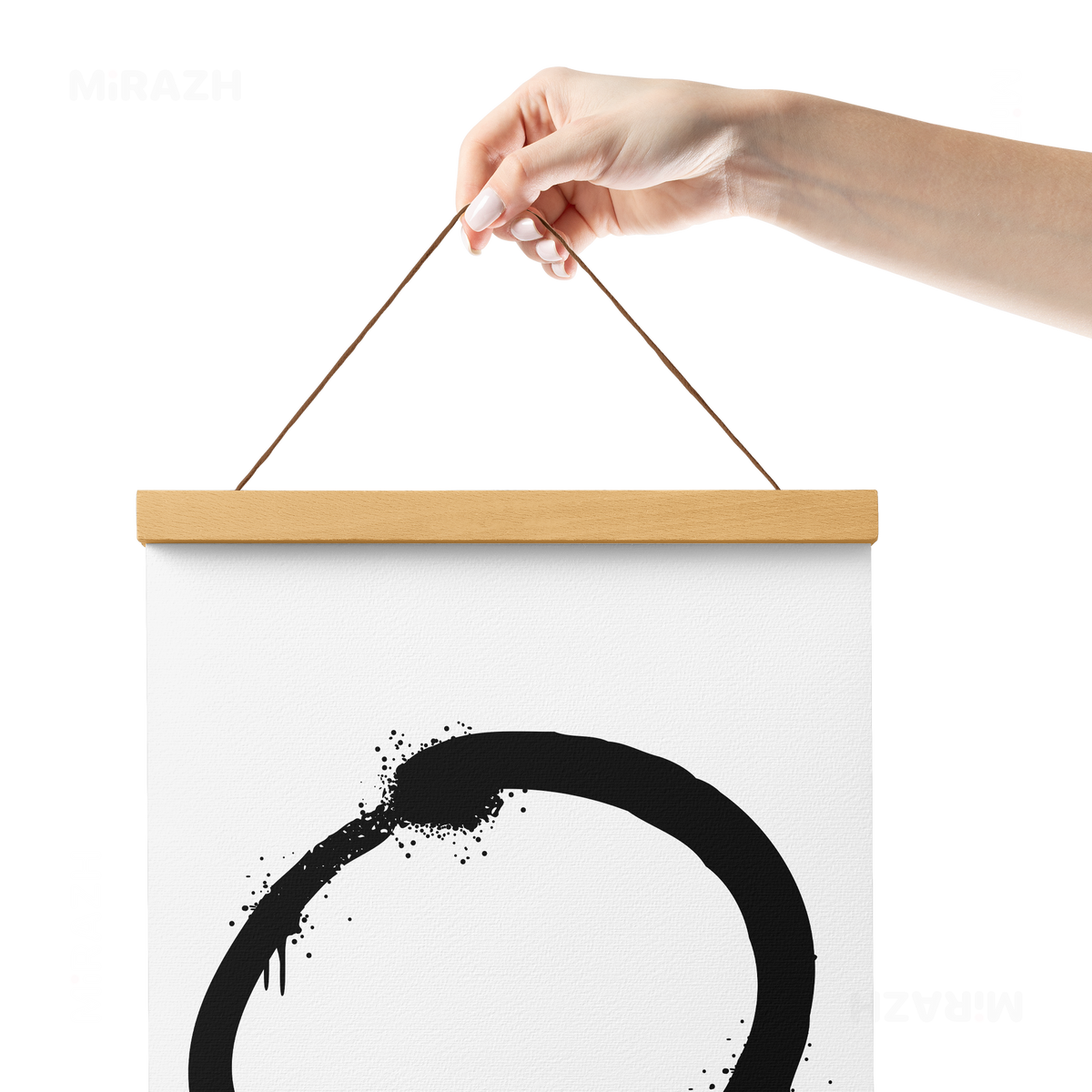 OpenCircle Magnetic Hanger Poster 05 Natural Wood