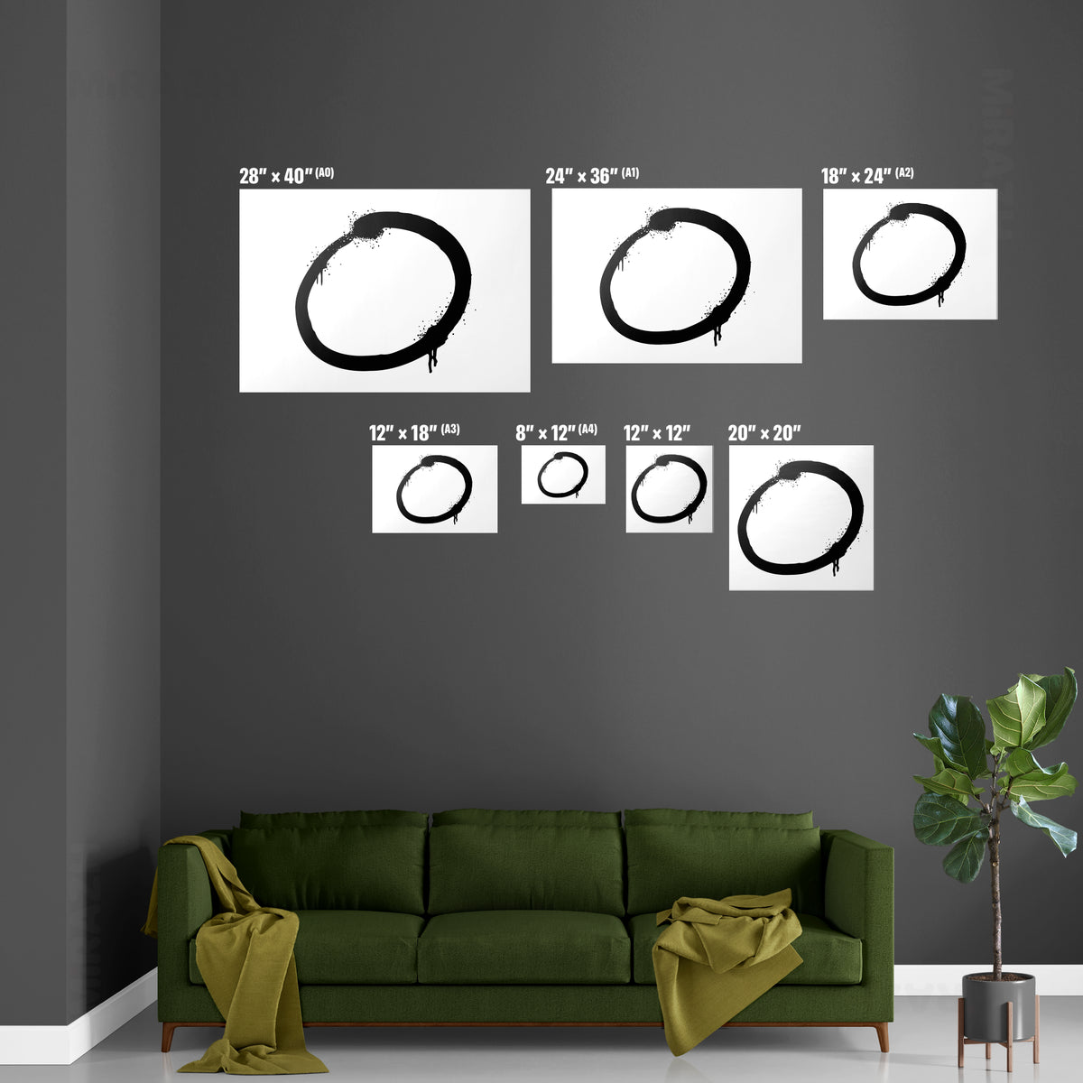 OpenCircle Magnetic Hanger Poster 07 Black Wood