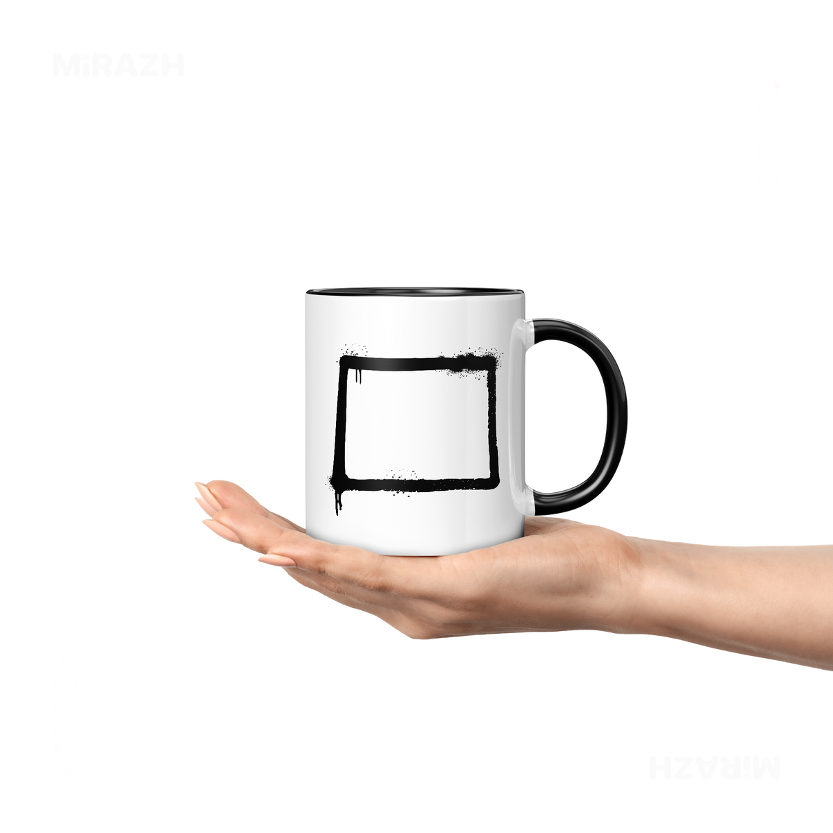 OpenSquare Ceramic Mug 04 White Black
