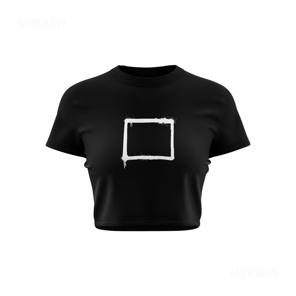 OpenSquare Fitted Crop Top 01 Black