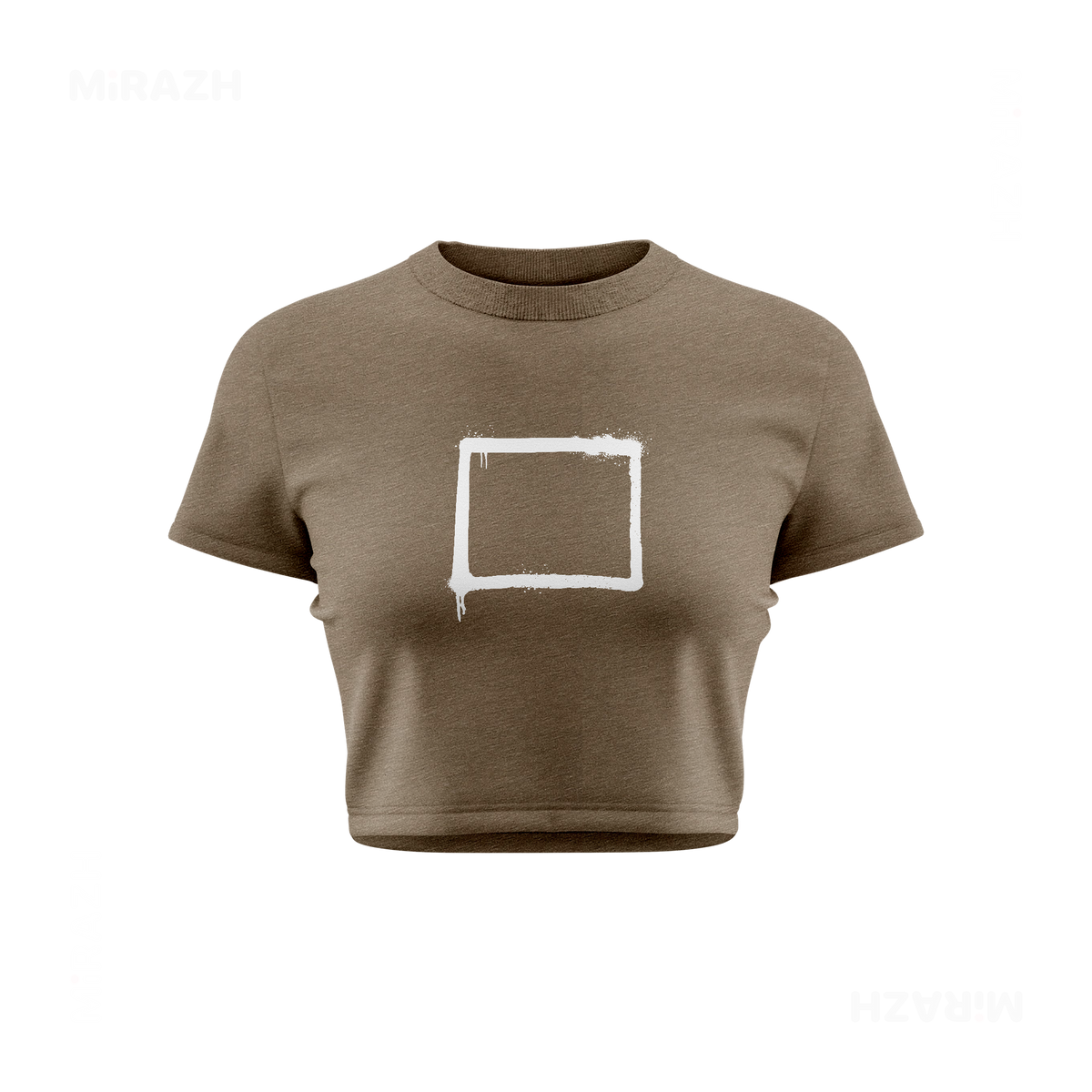 OpenSquare Fitted Crop Top 01 Heather Olive
