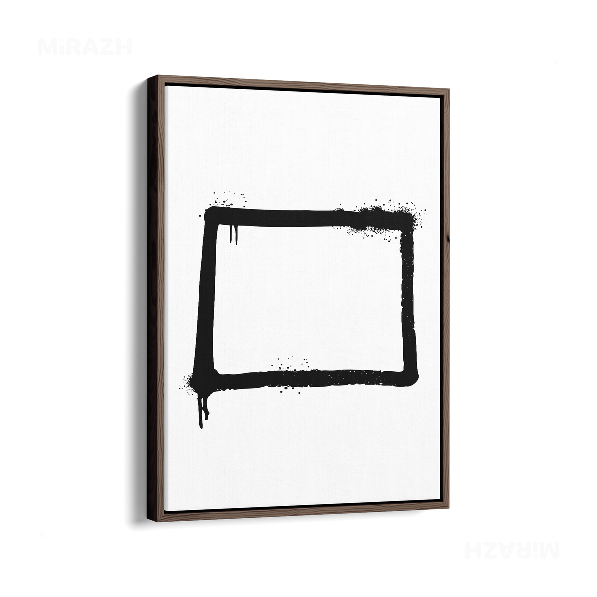 OpenSquare Framed Canvas 01 Dark Wood