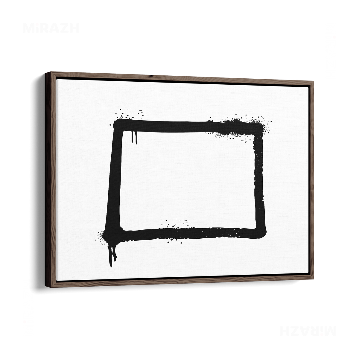 OpenSquare Framed Canvas 03 Dark Wood