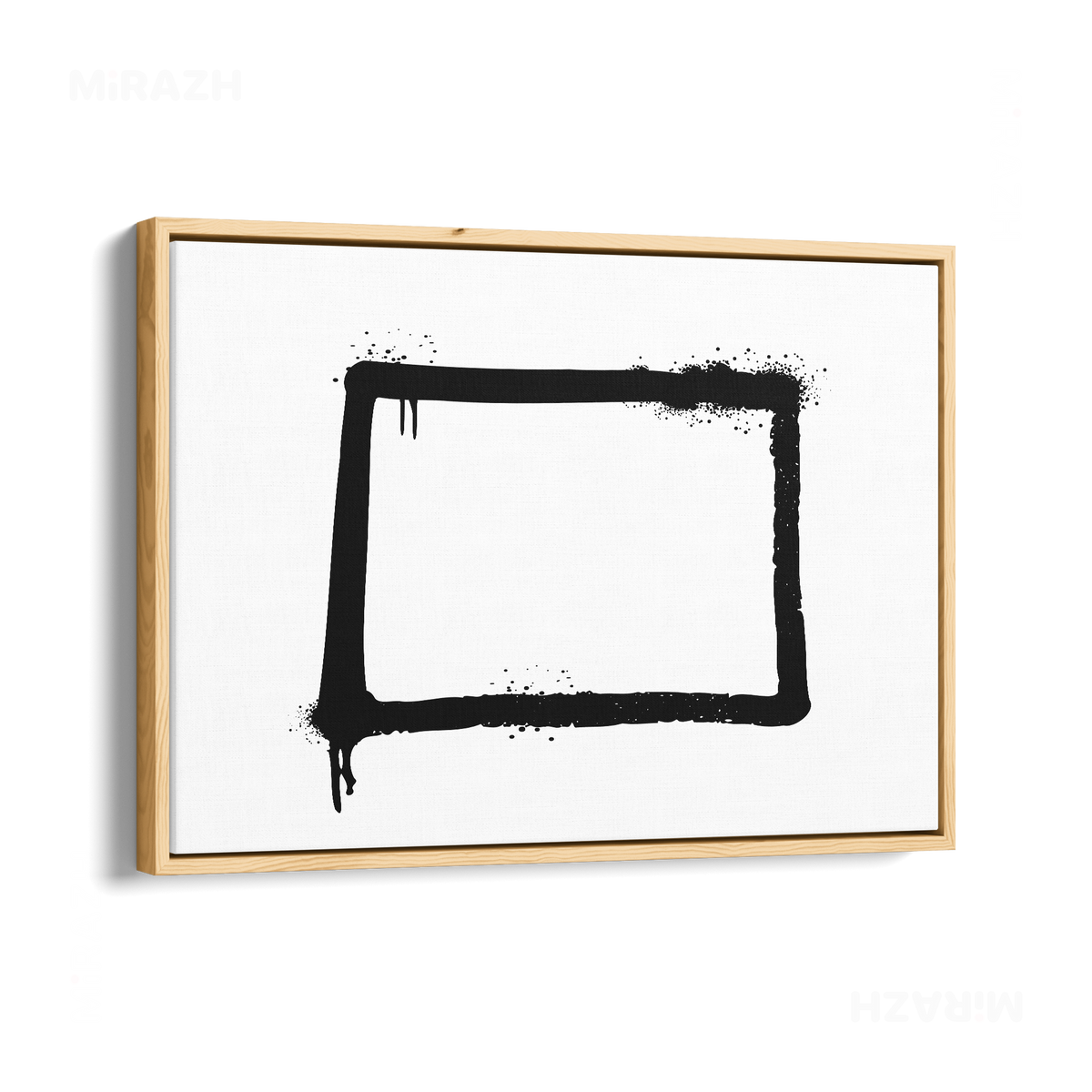 OpenSquare Framed Canvas 03 Natural Wood