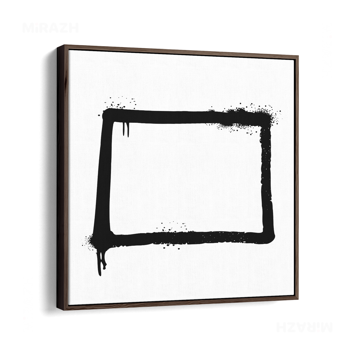 OpenSquare Framed Canvas 04 Dark Wood