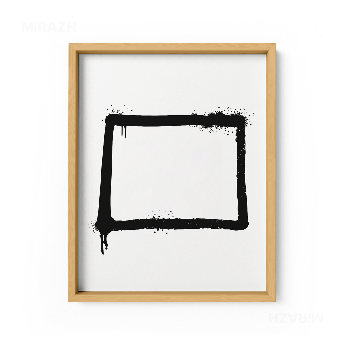 OpenSquare Framed Poster 01 Natural Wood
