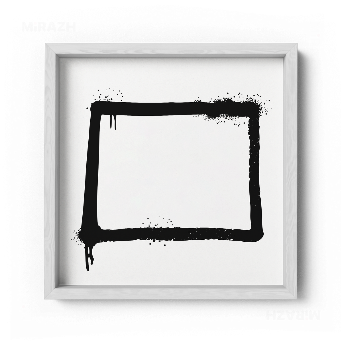 OpenSquare Framed Poster 04 White Wood