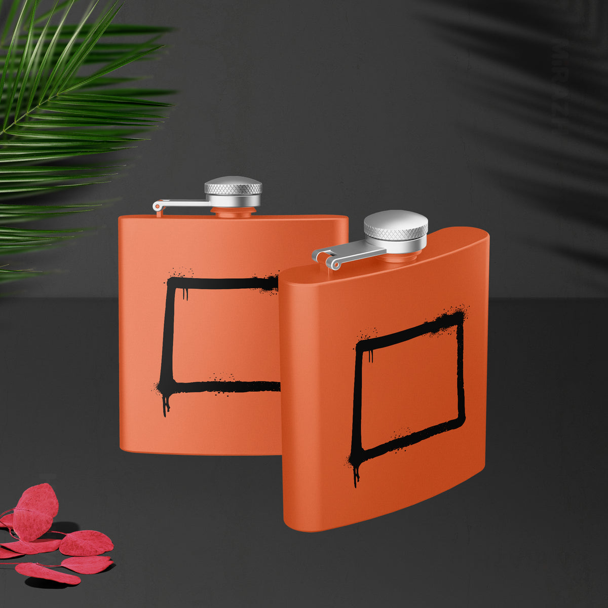 OpenSquare Hip Flasks 02 Orange