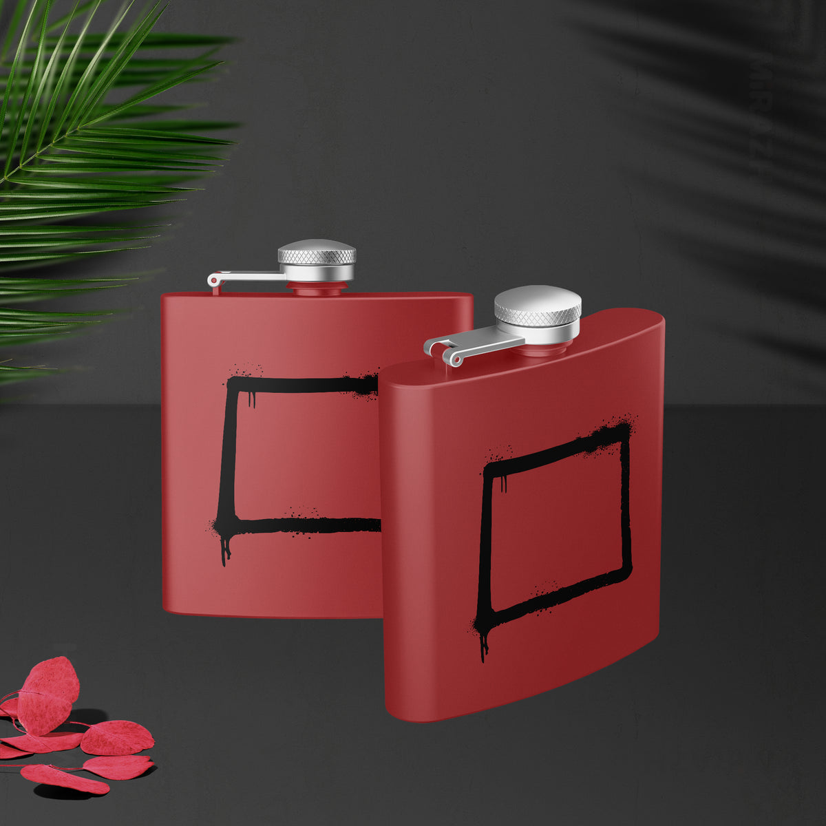 OpenSquare Hip Flasks 02 Red