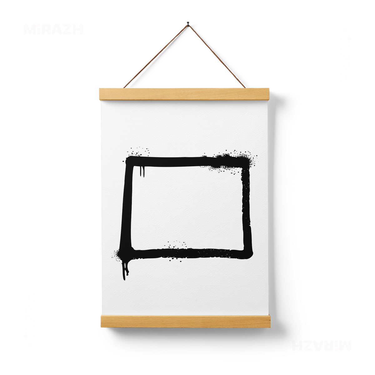 OpenSquare Magnetic Hanger Poster 01 Natural Wood