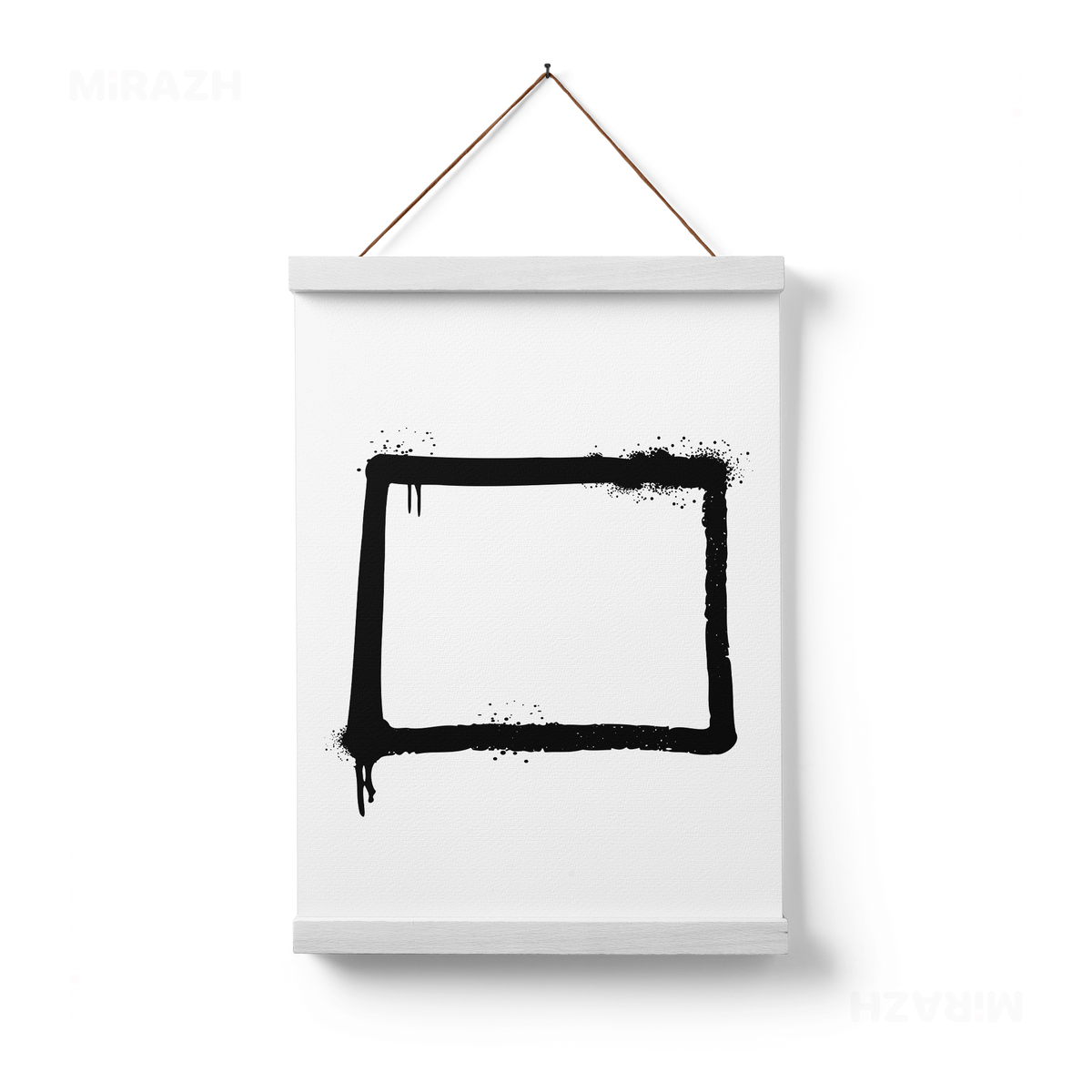 OpenSquare Magnetic Hanger Poster 01 White Wood
