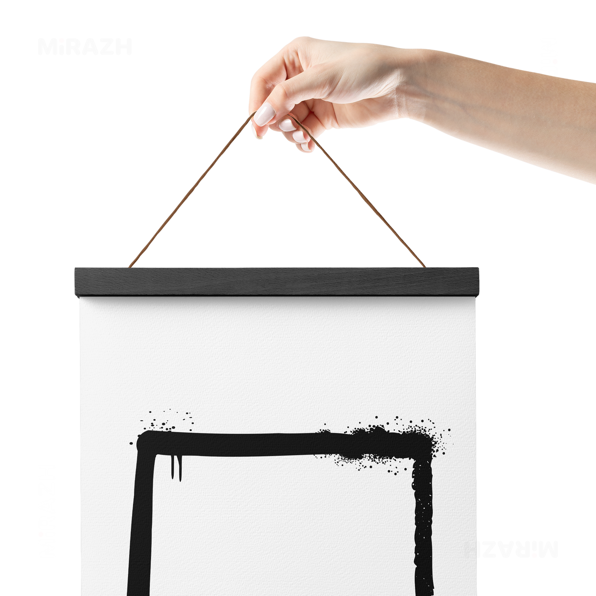 OpenSquare Magnetic Hanger Poster 05 Black Wood