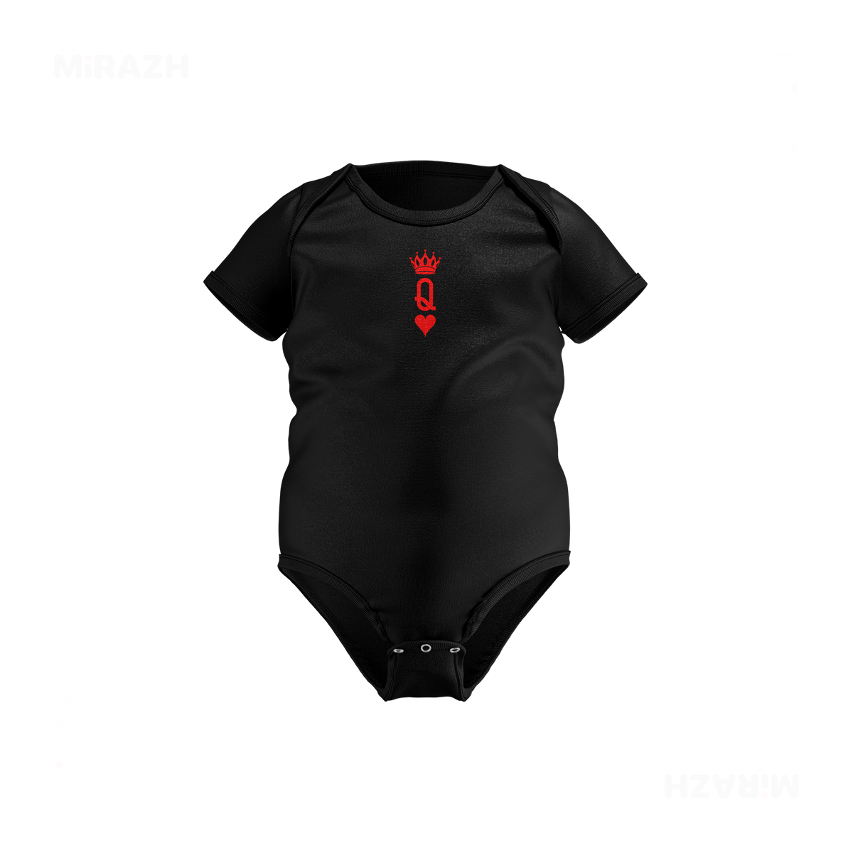 QueenOfHearts Baby Onesies 01 Black