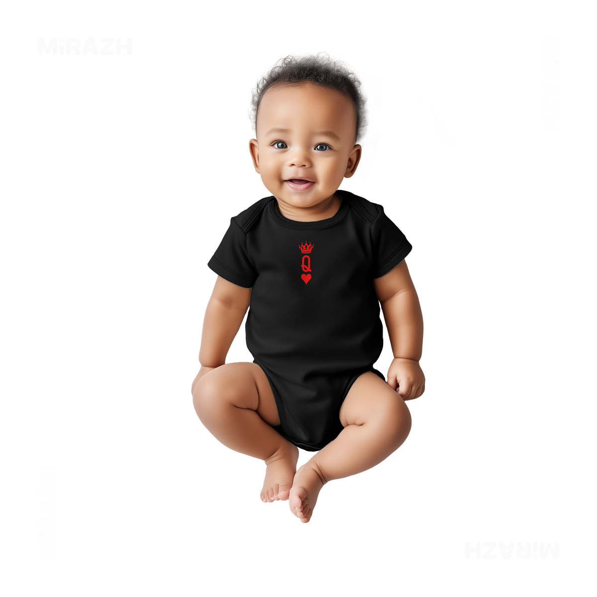 QueenOfHearts Baby Onesies 05 Black