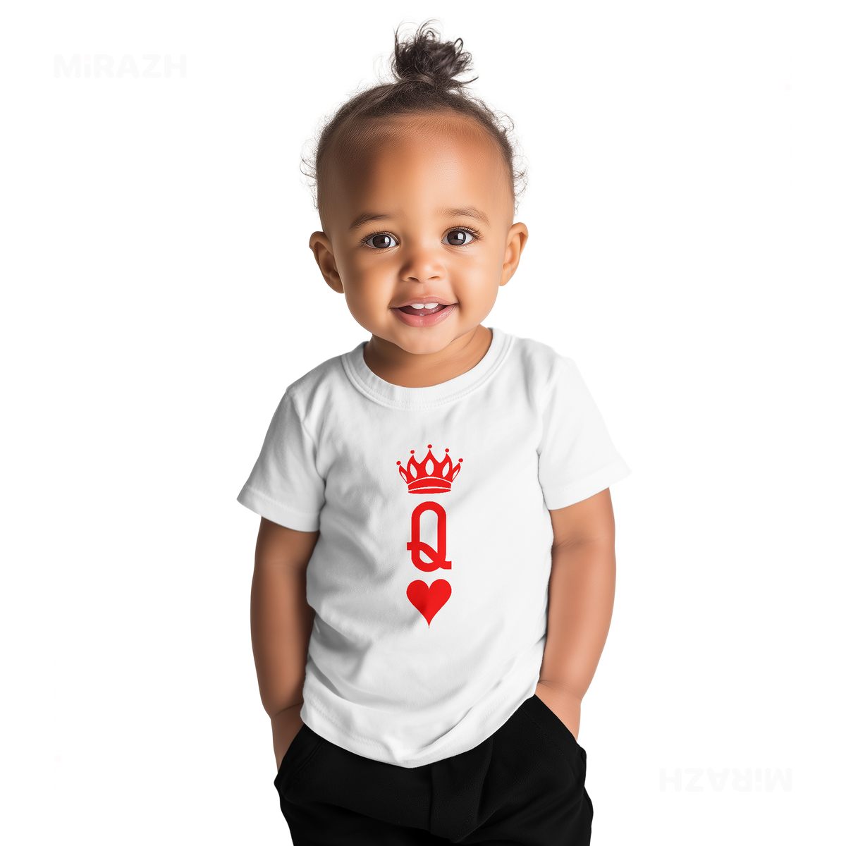 QueenOfHearts Baby T Shirt 04 White