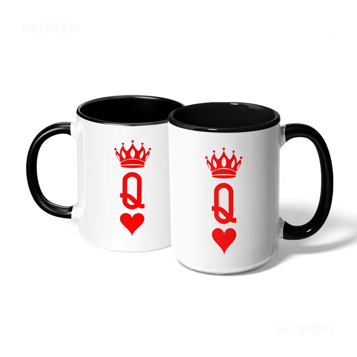 QueenOfHearts Ceramic Mug 07 White Black