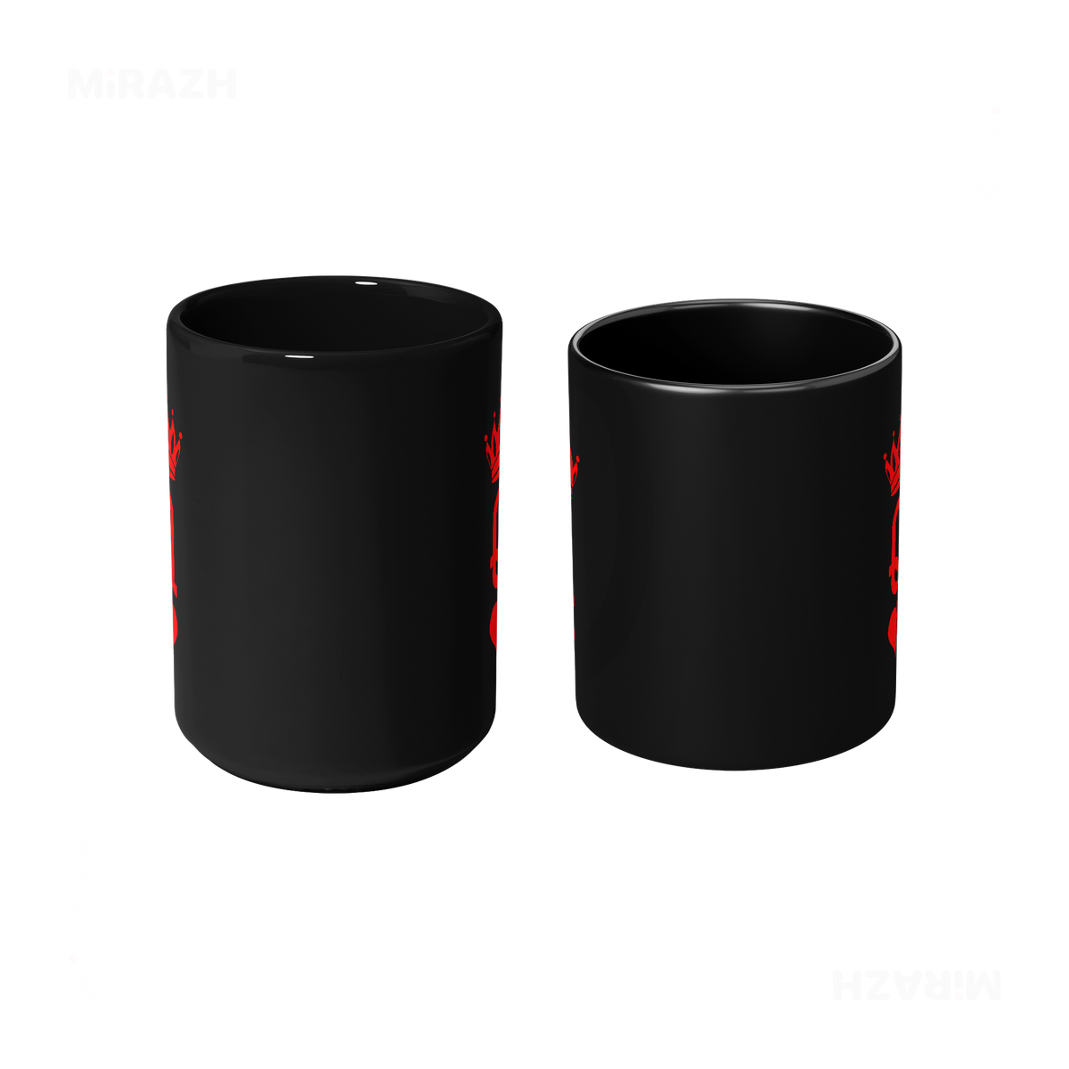 QueenOfHearts Ceramic Mug 09 Black