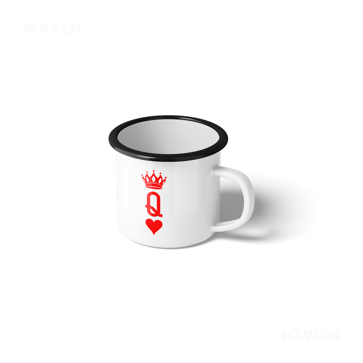 QueenOfHearts Enamel Camping Mug 01