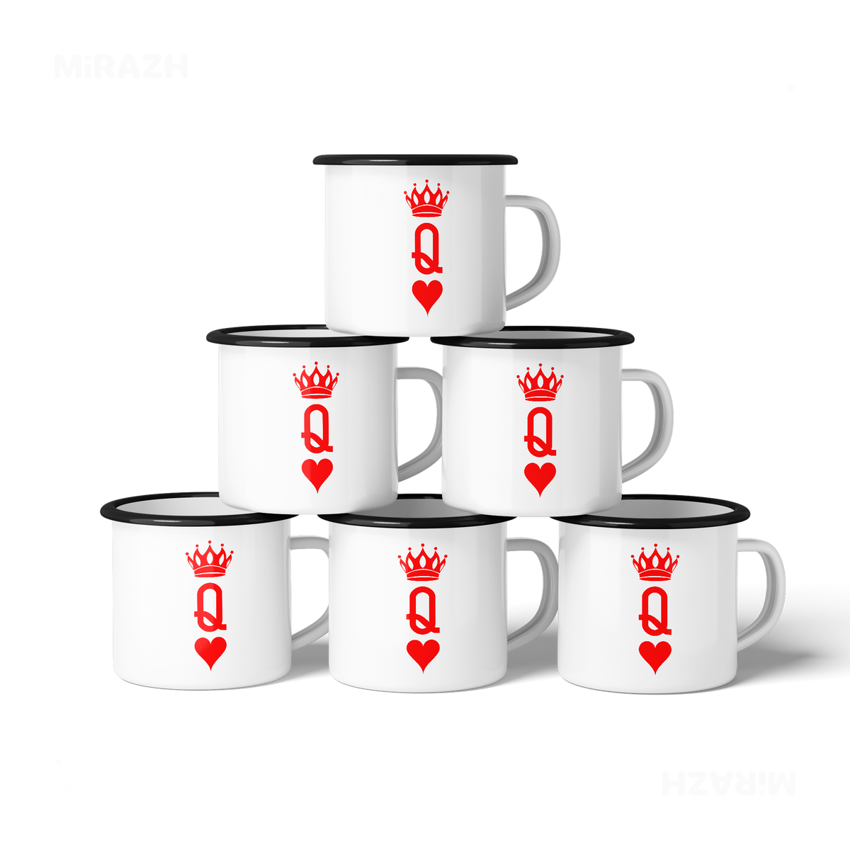 QueenOfHearts Enamel Camping Mug 06